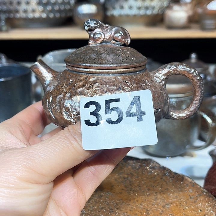 壶高温柴烧陶泥小壶