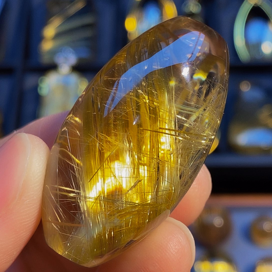 水晶颈饰未镶嵌天然钛晶桶珠吊坠