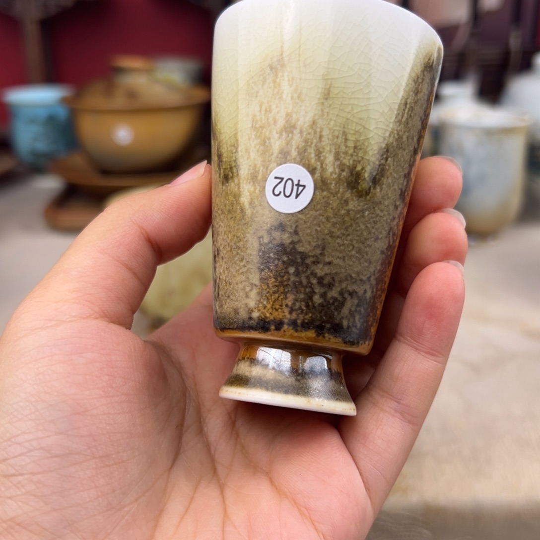 杯纯手工柴烧主人杯