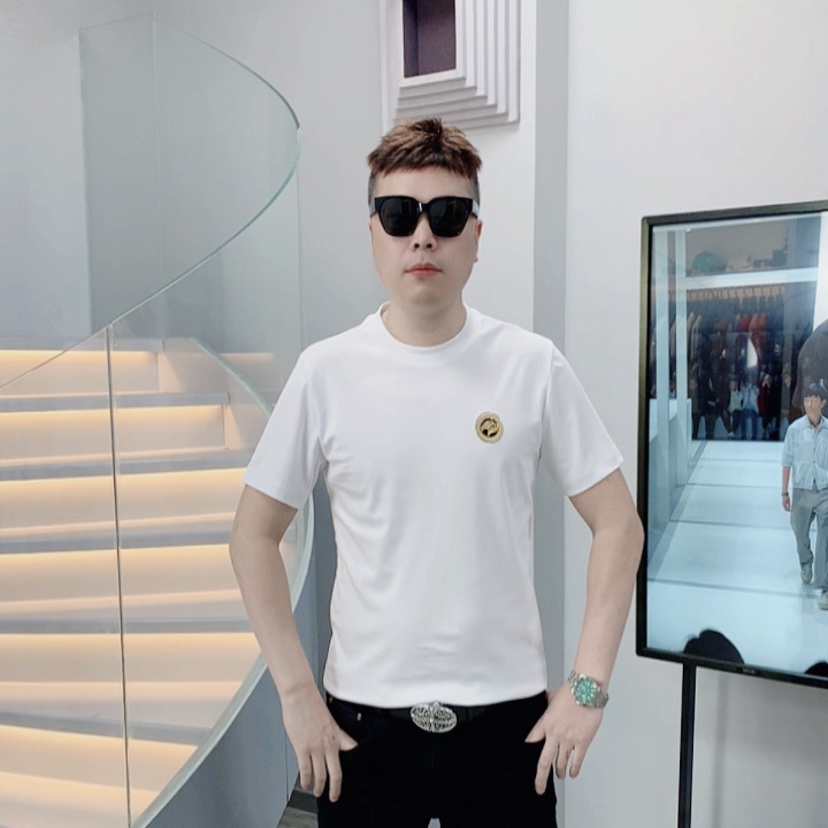 ZUNPIN名店-奢侈男装男士短袖t恤进口匹马棉清凉冰感短袖3913