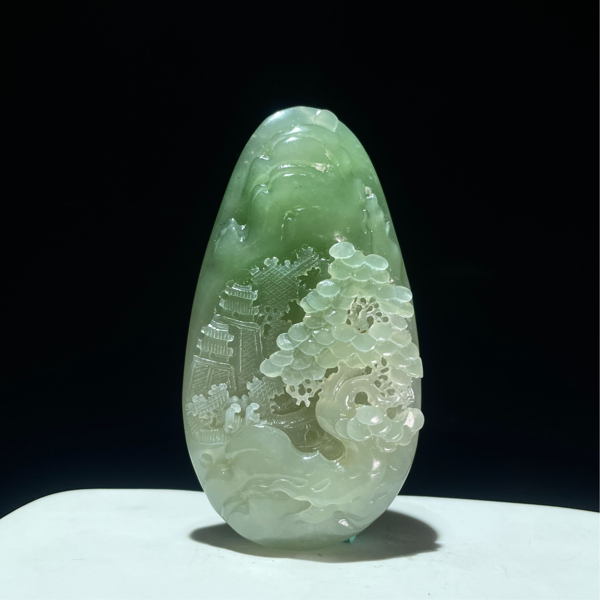 A14-翠影松风 和田玉