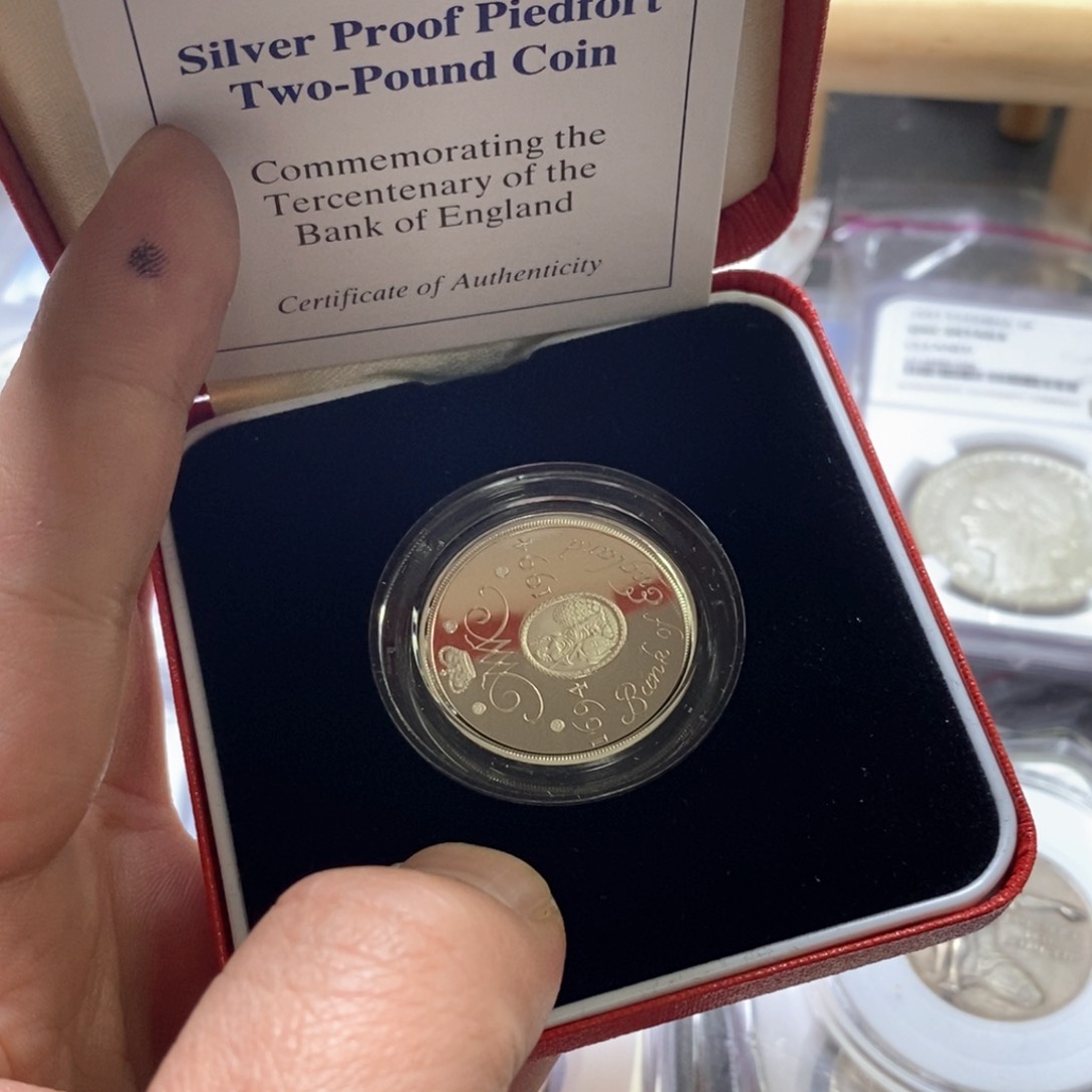 银Ag925英国加厚2镑银币