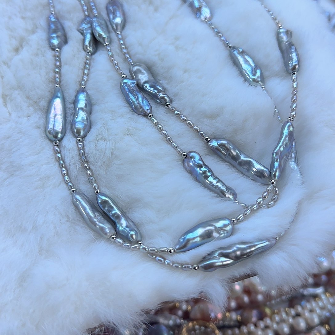 未镶嵌项链定制900 淡水珍珠