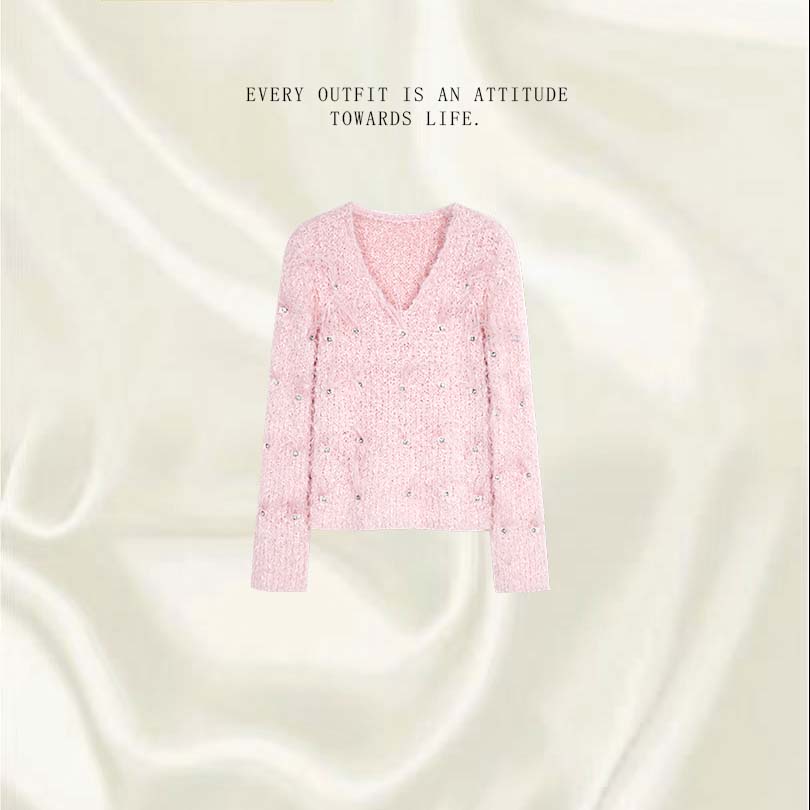 【01】2025秋冬长袖毛衣百搭显瘦知性针织衫女564