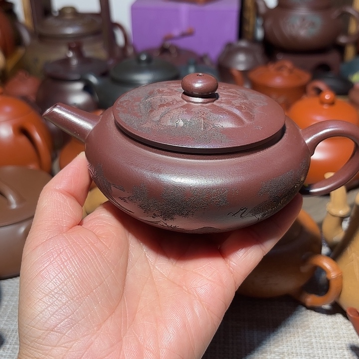 茶壶紫砂原矿宜兴紫砂微瑕