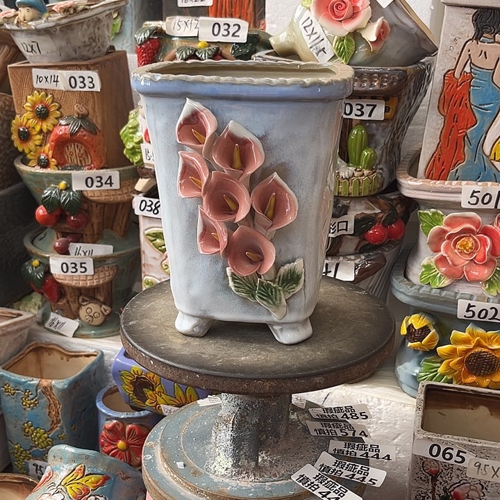 粗陶材质多肉花盆