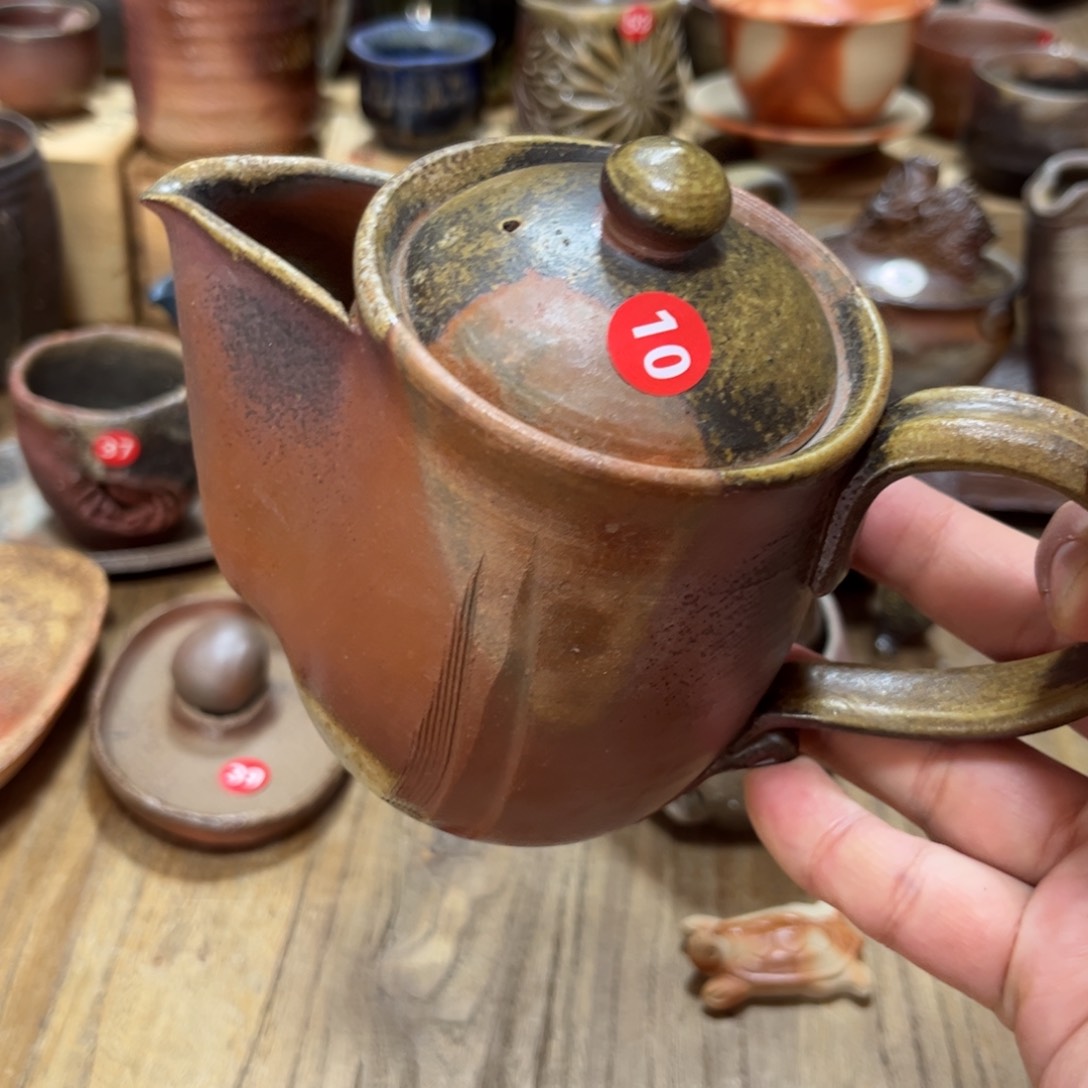 松井浩之备前茶杯茶勺茶盘