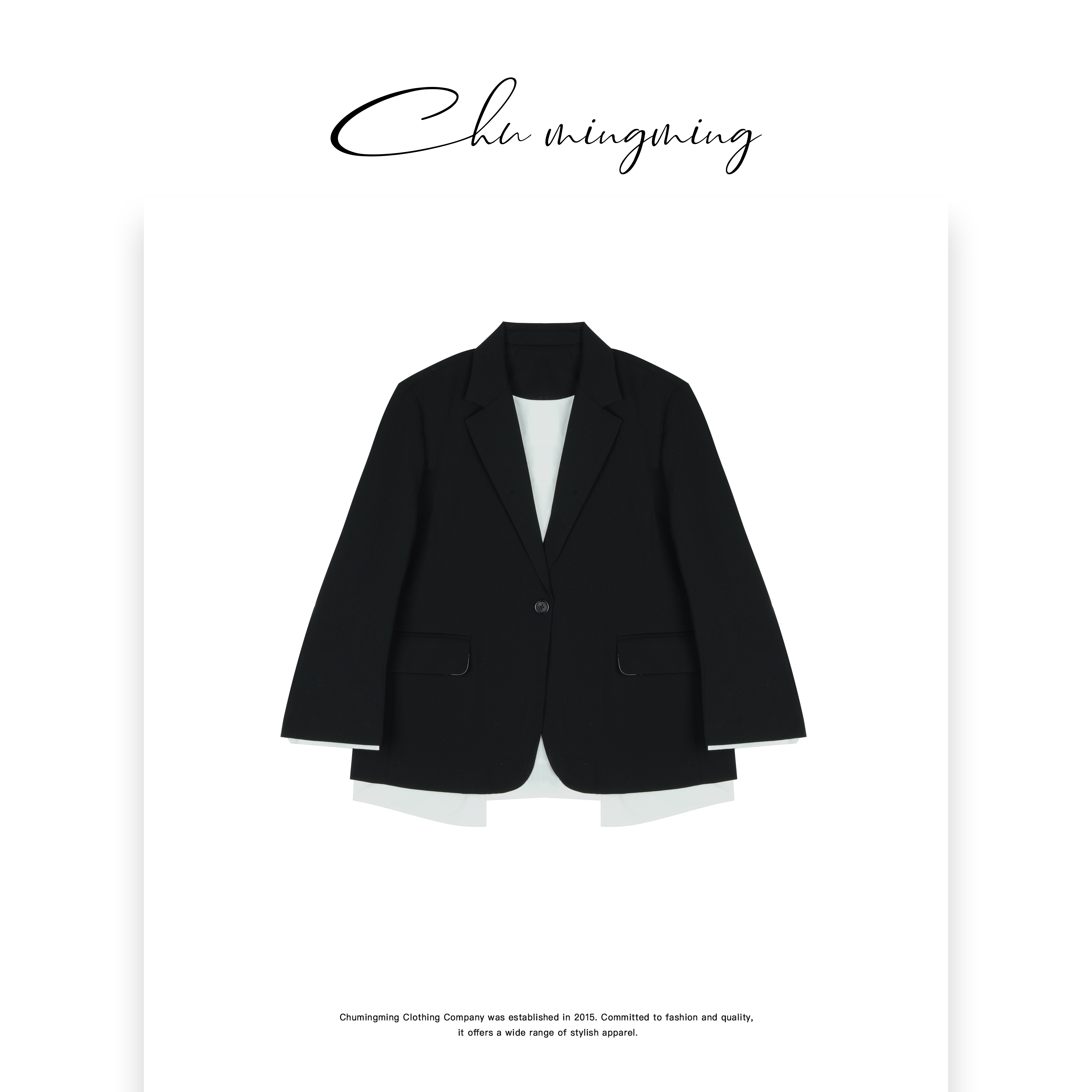 【CHU/2024SSNEW】原创设计《公学》拼色西装SFN06