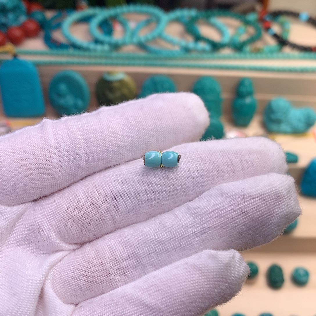 绿松石珠宝半成品未镶嵌