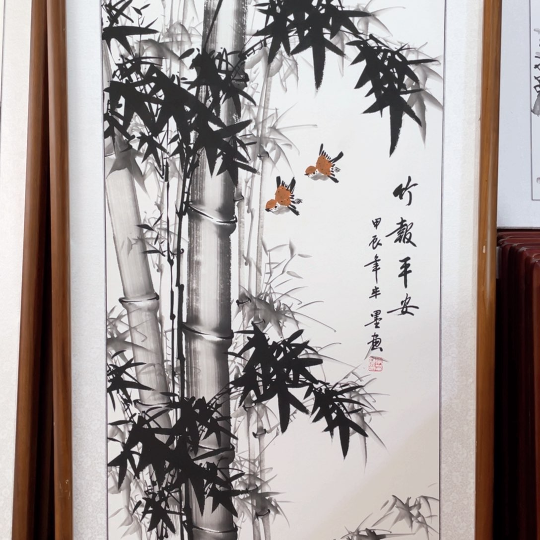 国画带框尺寸63*123厘米