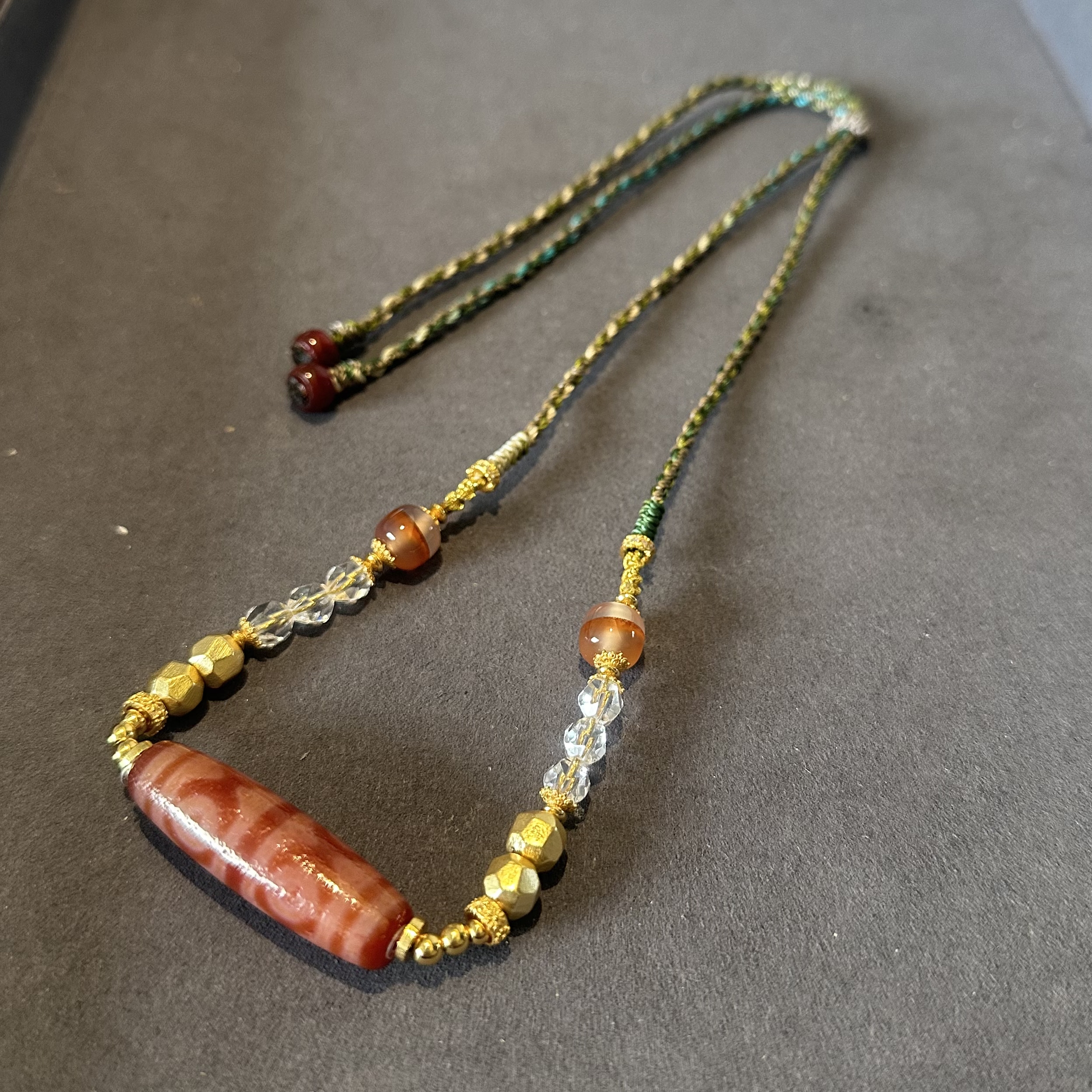 扶摇臻选|红肉熊猫六Y横款吊坠