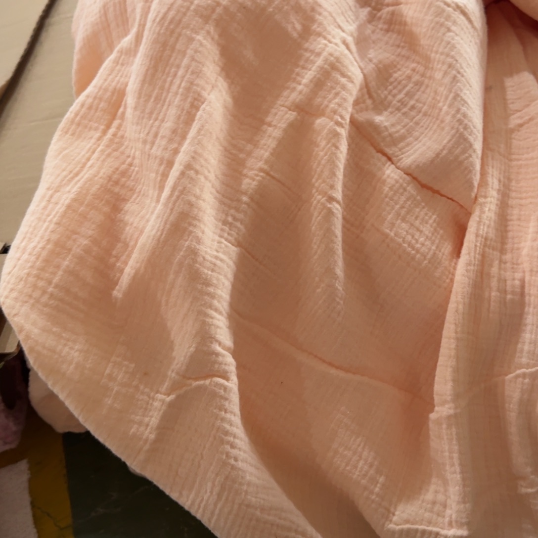 棉纯棉双层纱1米价X1.4米宽肤色福利20包邮