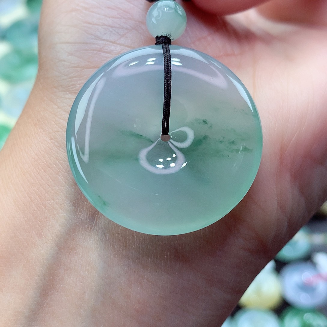 翡翠颈饰未镶嵌3尺寸32.4-6.0