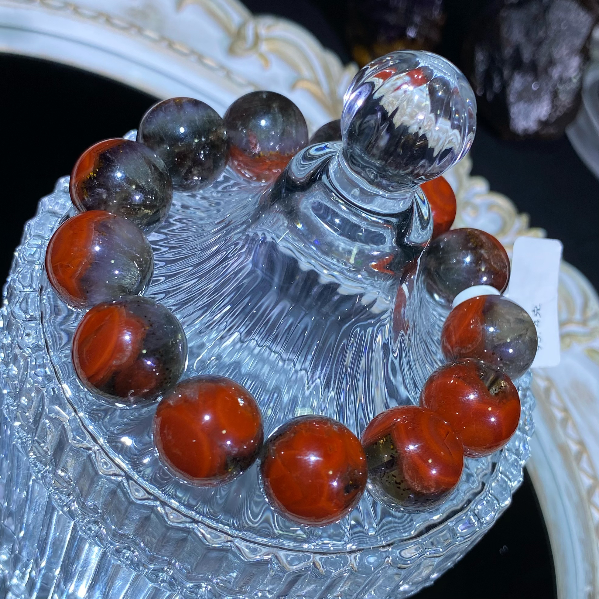 高货天花板荆棘玫瑰极光23水晶单圈手串17mm左右