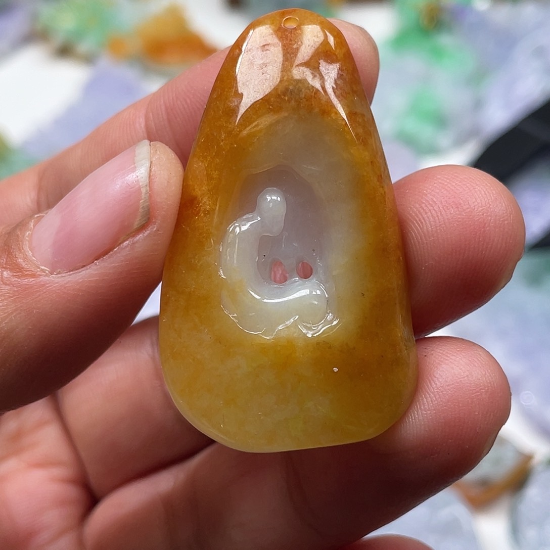 颈饰未镶嵌翡翠翡玉缘翡翠