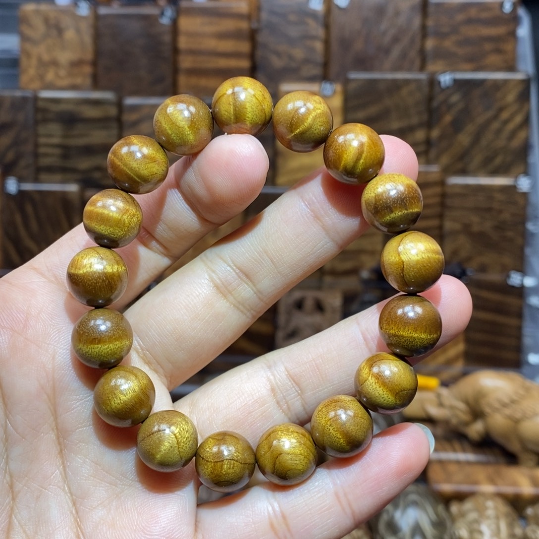 金丝楠小叶桢楠手串水波1.2