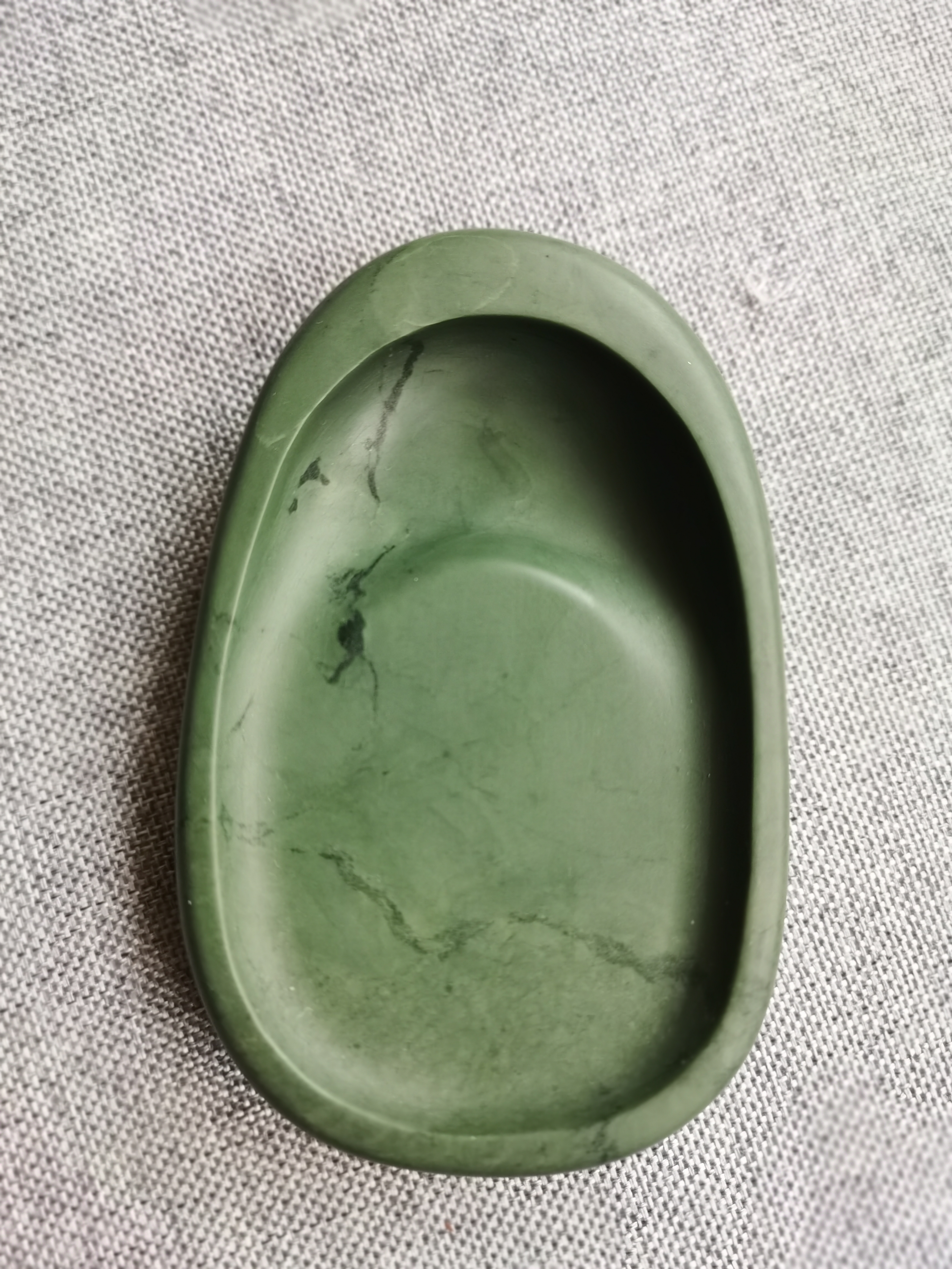 喇嘛崖老坑小素砚尺寸10/6.5/1.6cm