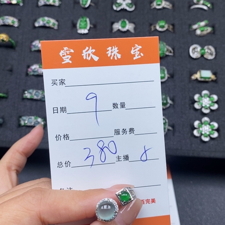 翡翠银S925镶嵌颈饰翡翠