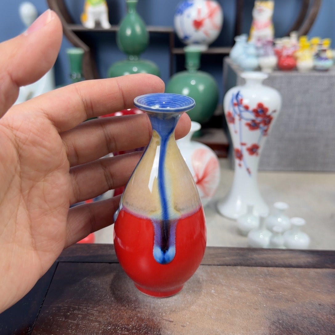 陶瓷手工小花器摆件