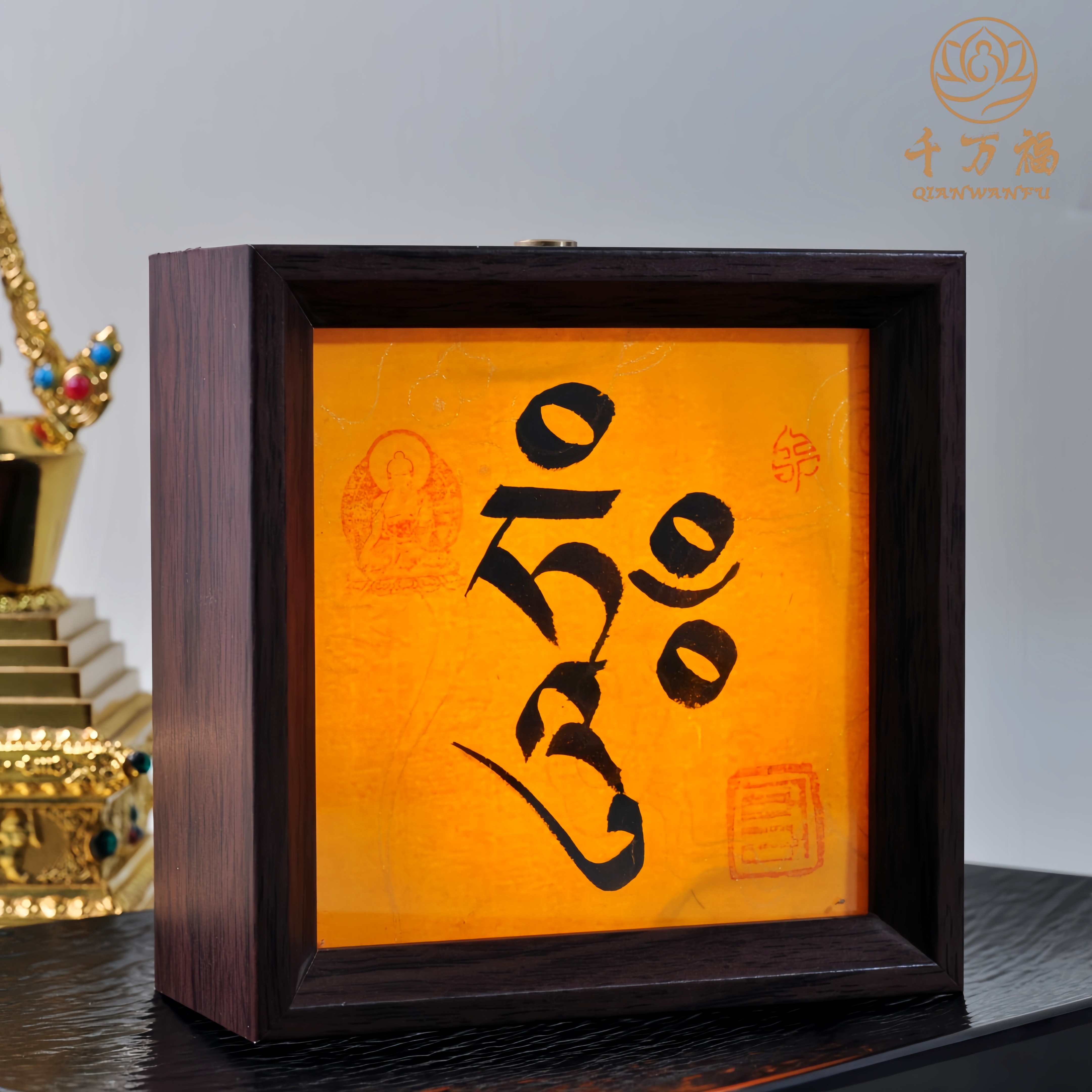 【千万福】药老师种子字手工绘灯箱摆件-A3320106