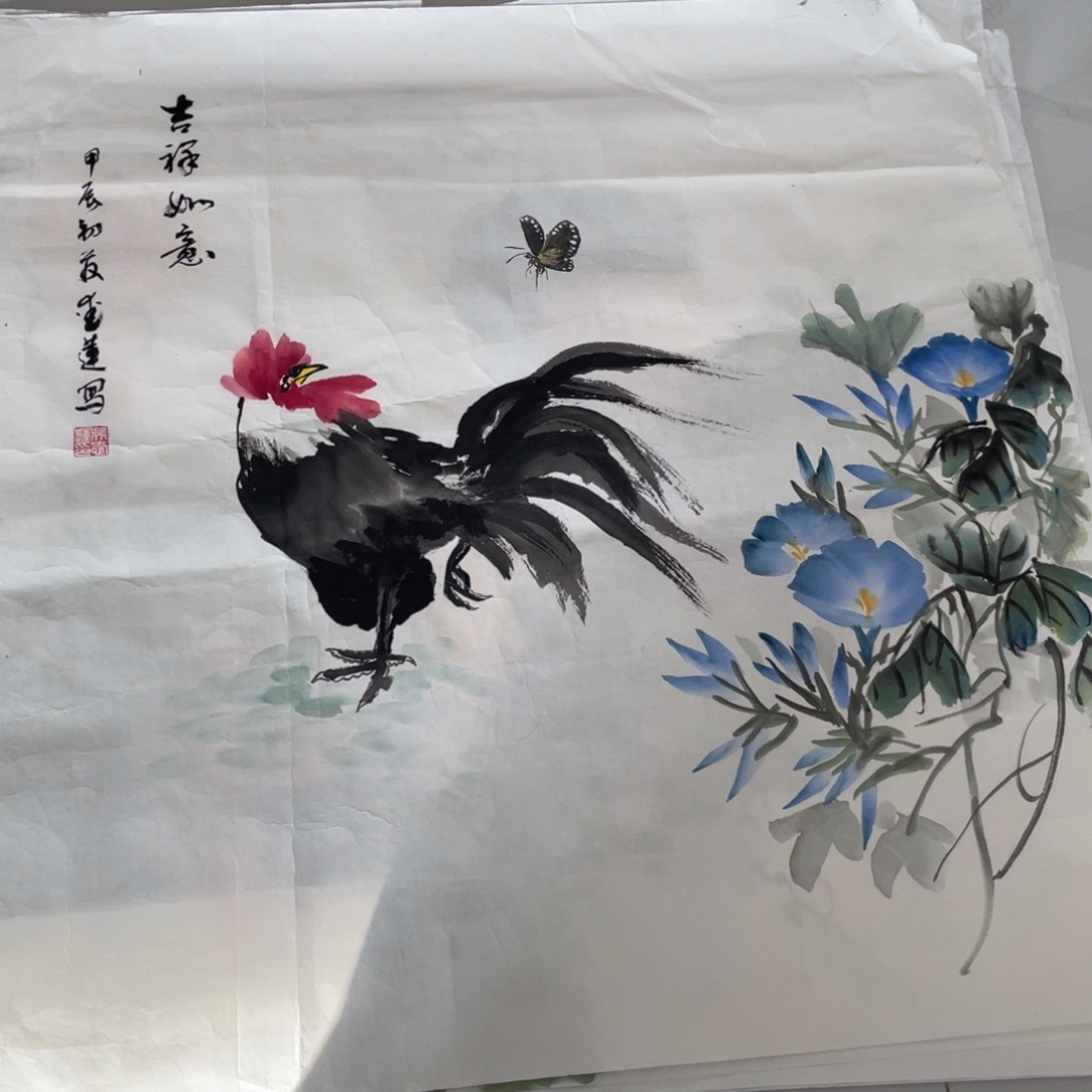 国画胡小春老师绘画