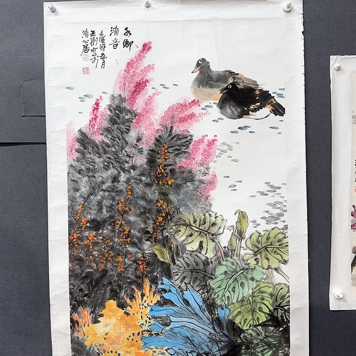 国画上****1王老师花鸟作品