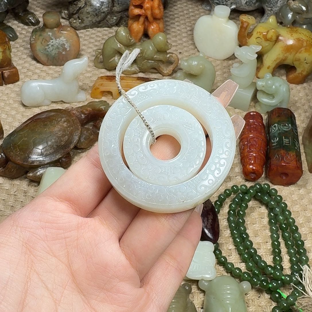 白玉菩提吊坠挂件