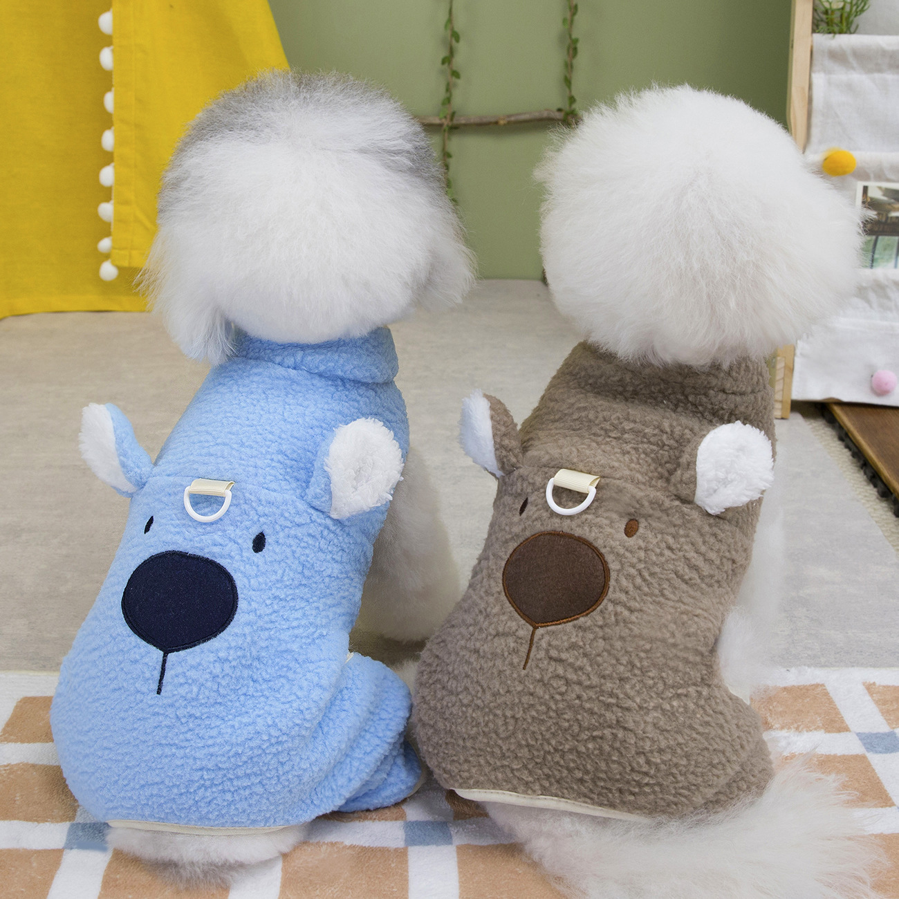 【冬季保暖四脚衣】宠物狗狗衣服秋冬可爱四脚绒衣泰迪比熊冬季保暖