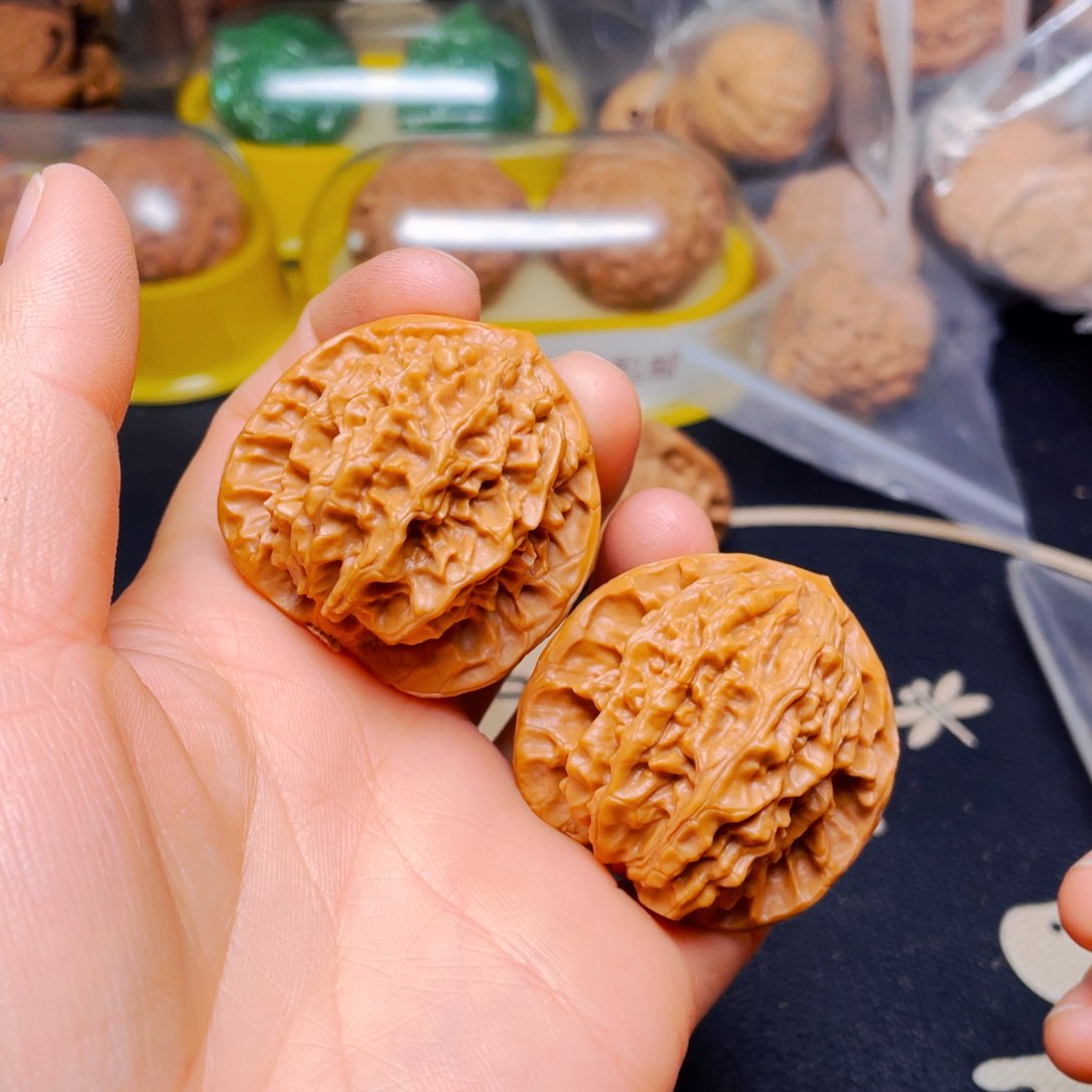 吊坠文玩核桃京八对