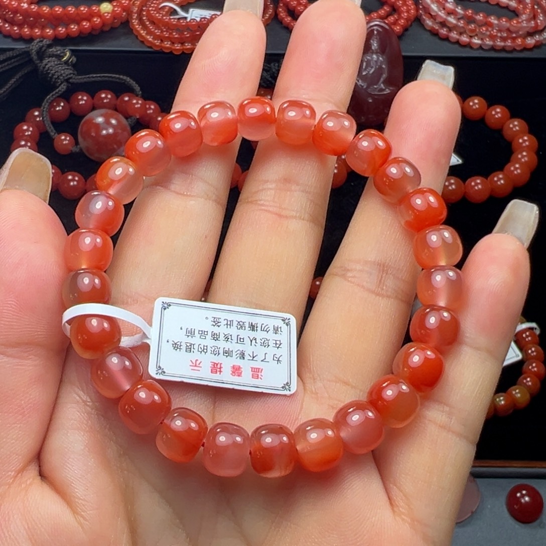 未镶嵌手串南红玛瑙