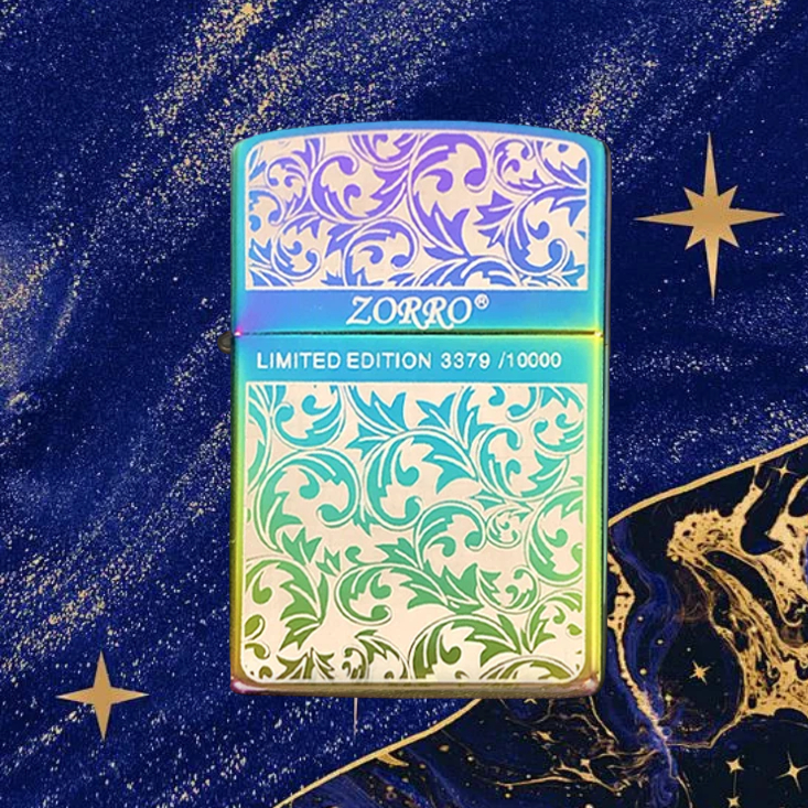 ZORRO佐罗幻彩限量唐草防风打火机