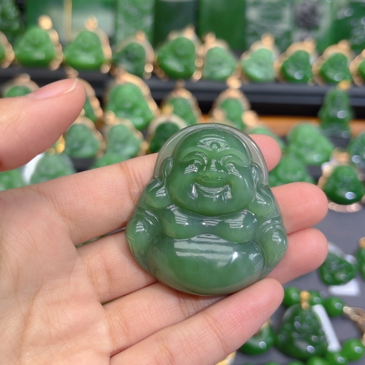 颈饰未镶嵌和田玉（碧玉）特价49m粉青，介意勿拍！