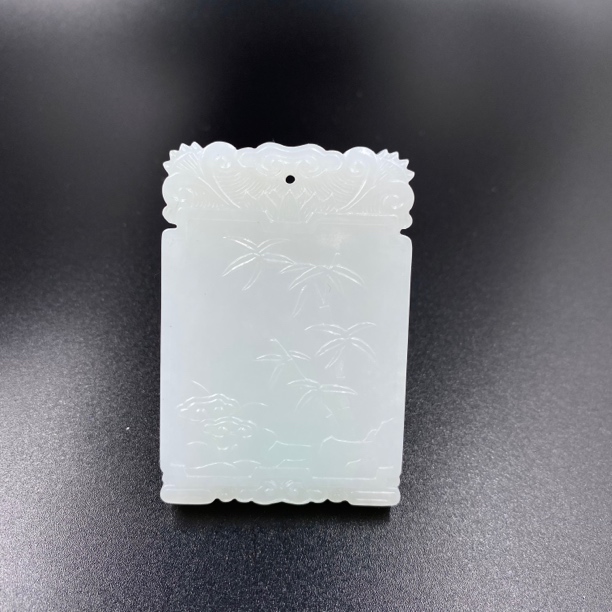 山水诗文牌古玉传承珍品