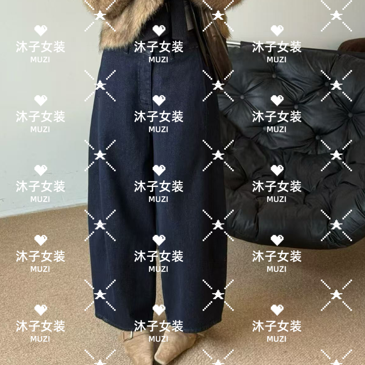MUZI沐子9708牛仔裤