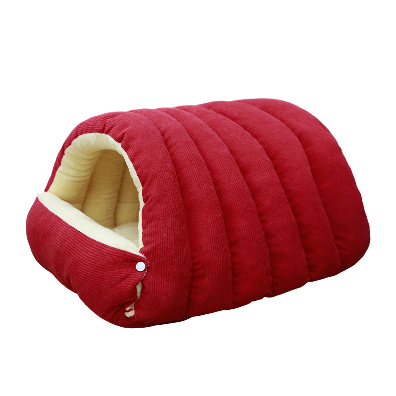 宠物简约纯色封闭窝猫窝躲避半封闭式中小型犬猫深睡窝工厂