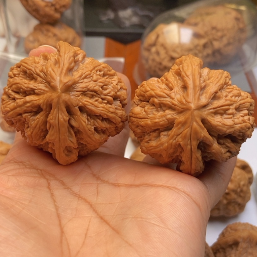 【闪购商品】文玩核桃把件45粗筋