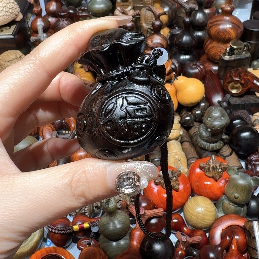 香榧木锦*谷紫光檀手把