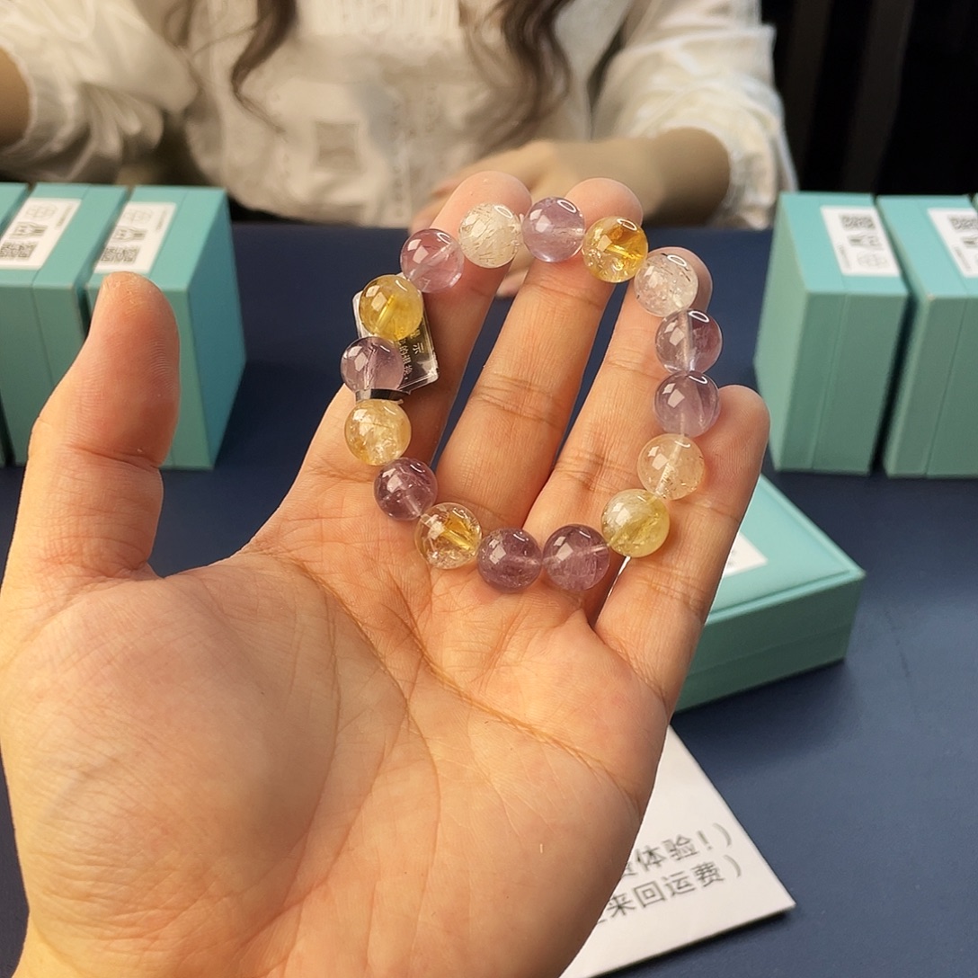 水晶银S925镶嵌手链