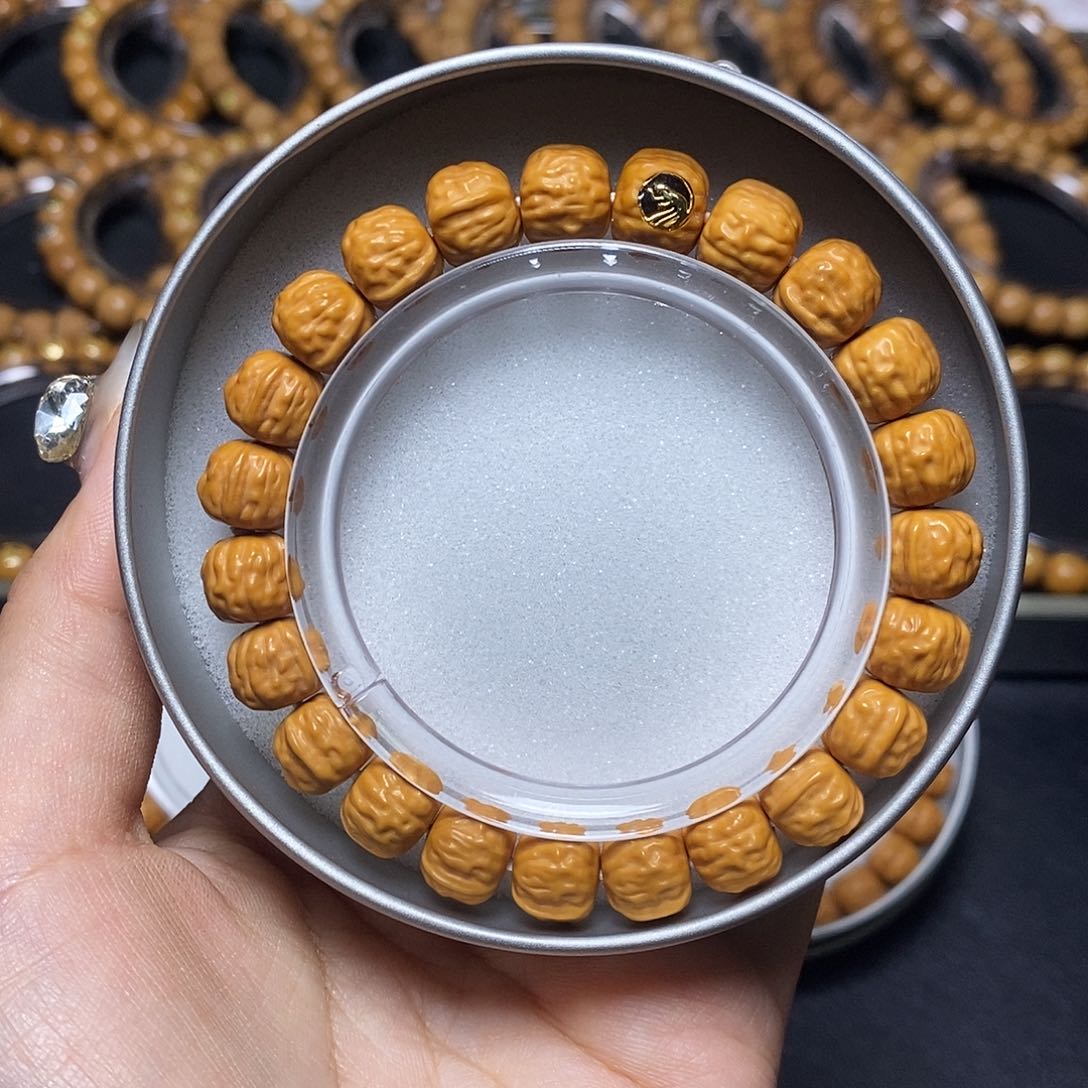 猴头核桃手串金标超小蛤蟆头尺寸10+全品单号359号