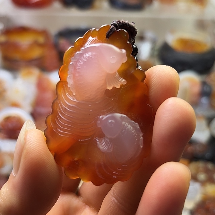 玛瑙/玉髓未镶嵌吊坠(不含链)