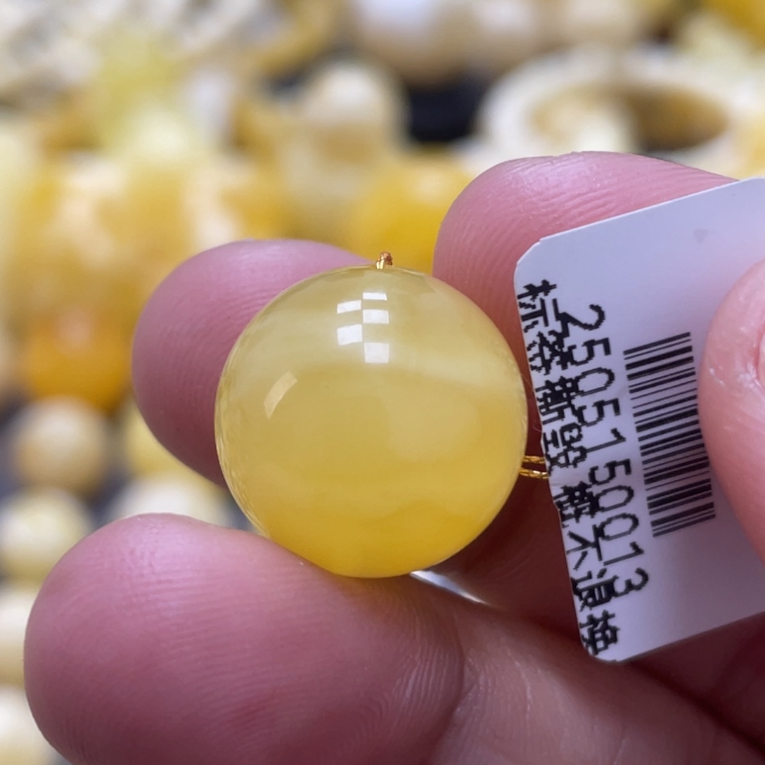 蜜蜡未镶嵌裸石16mm福利款