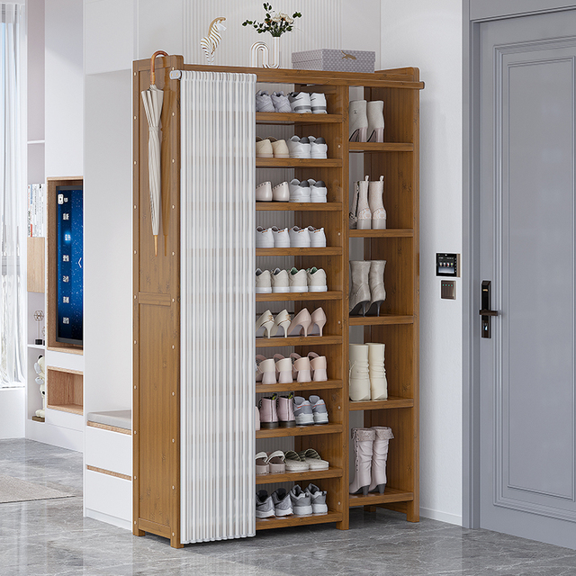 入户门口鞋架家用室内好看多层大容量超大简易鞋柜新款2025爆款竹
