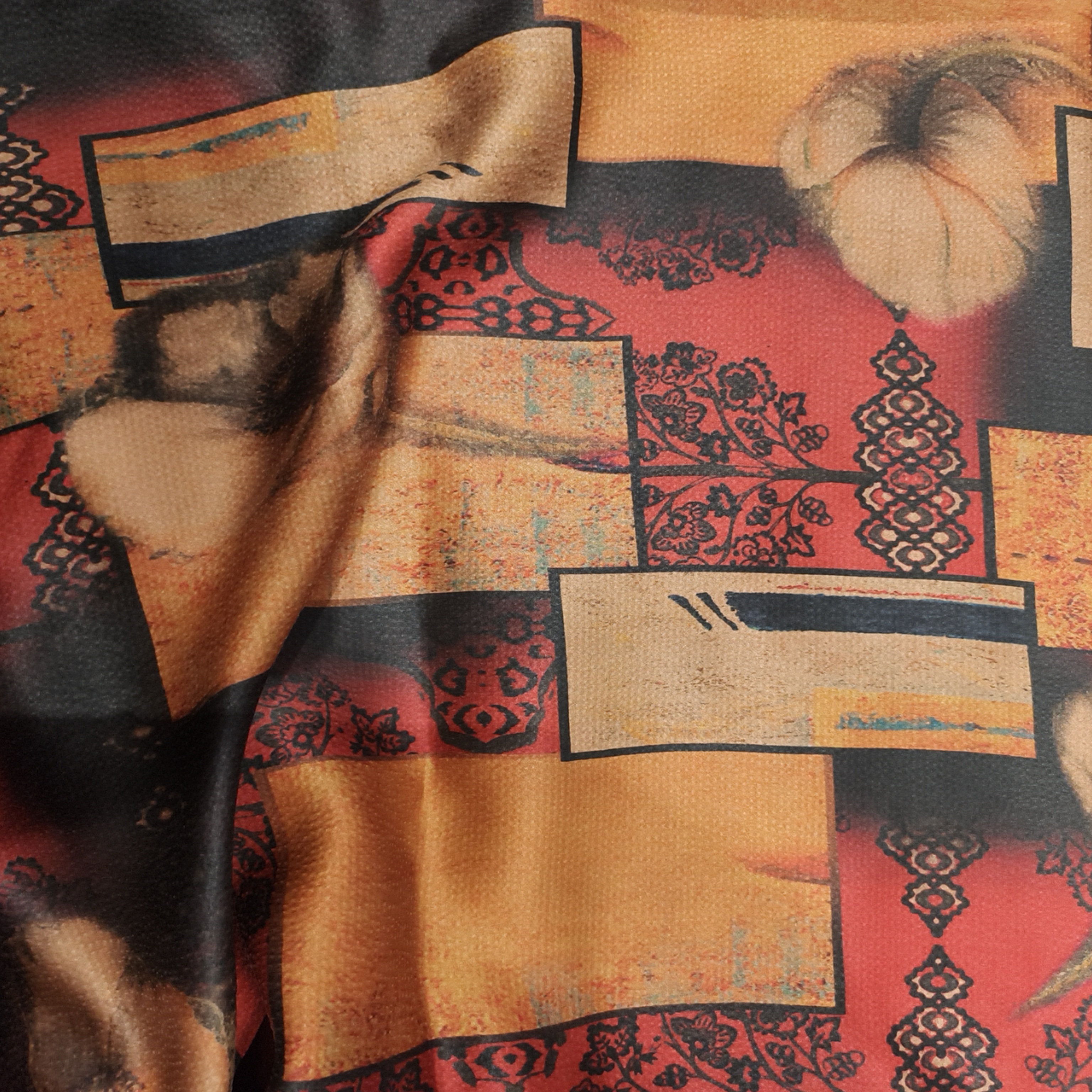 【唐贤】前喷香云纱丝巾180cm*50cm