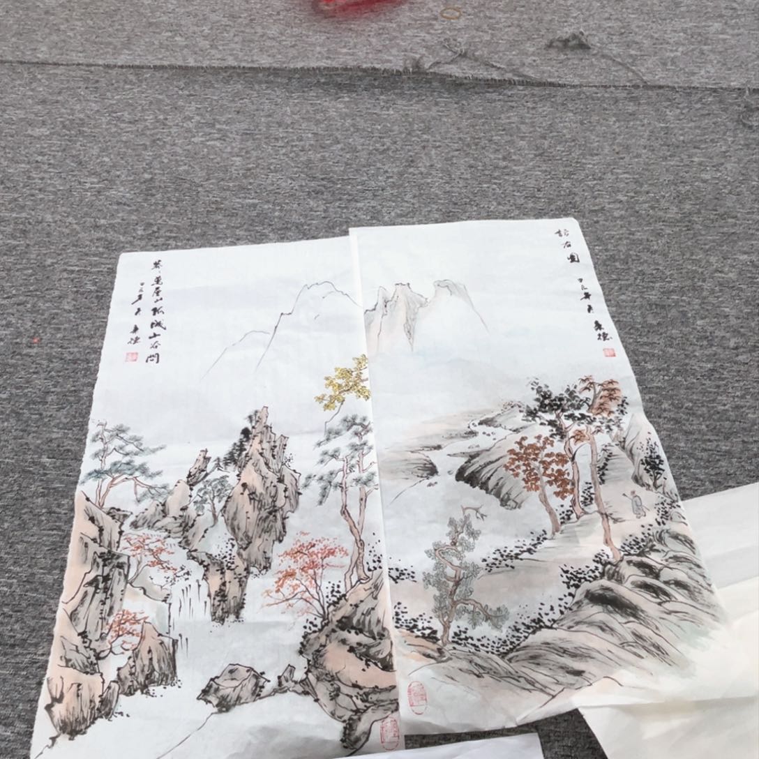 国画秉德老师四尺四开绘画作品微瑕介意慎拍