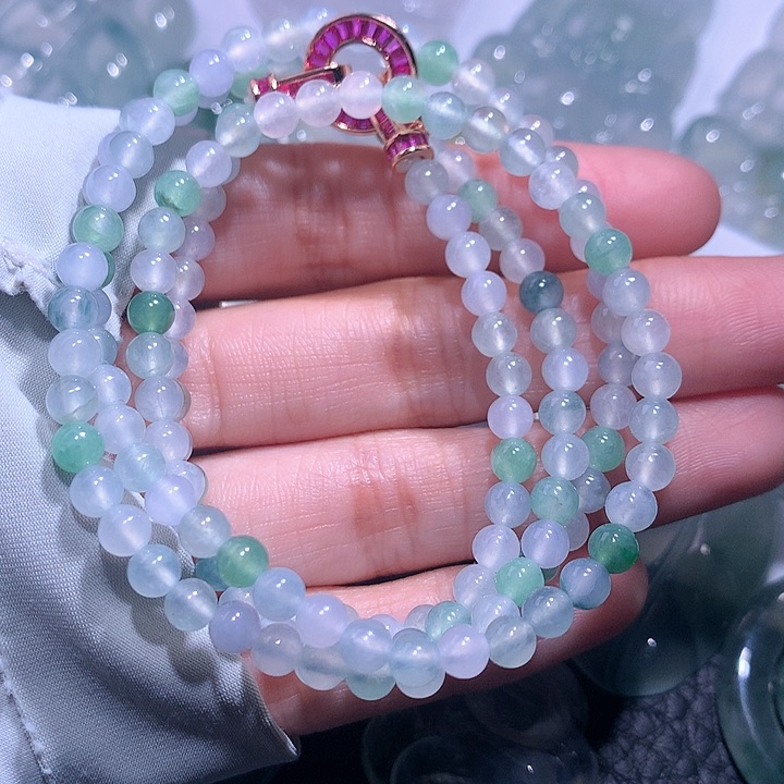 【闪购商品】翡翠颈饰未镶嵌珠串