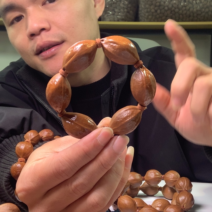 橄榄核手串/手链梅林铁核19/31手捻哑光
