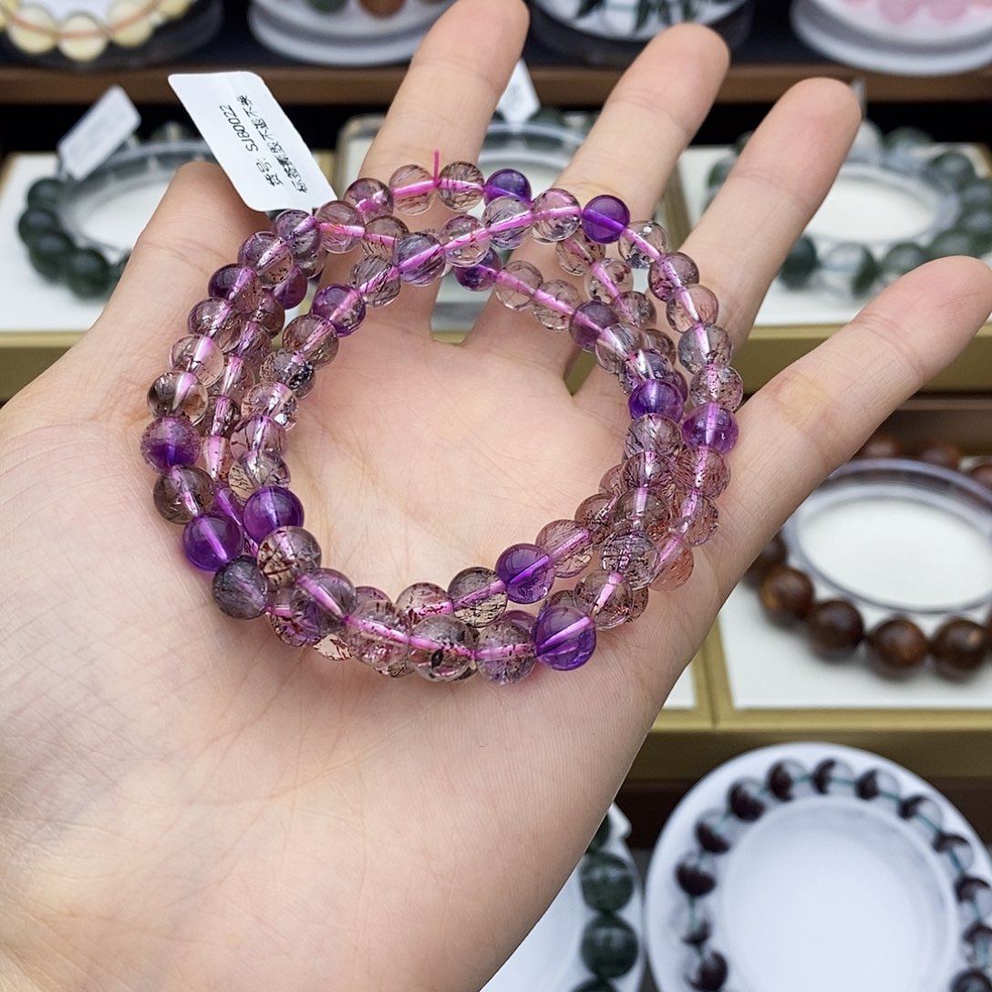 水晶手串未镶嵌超七