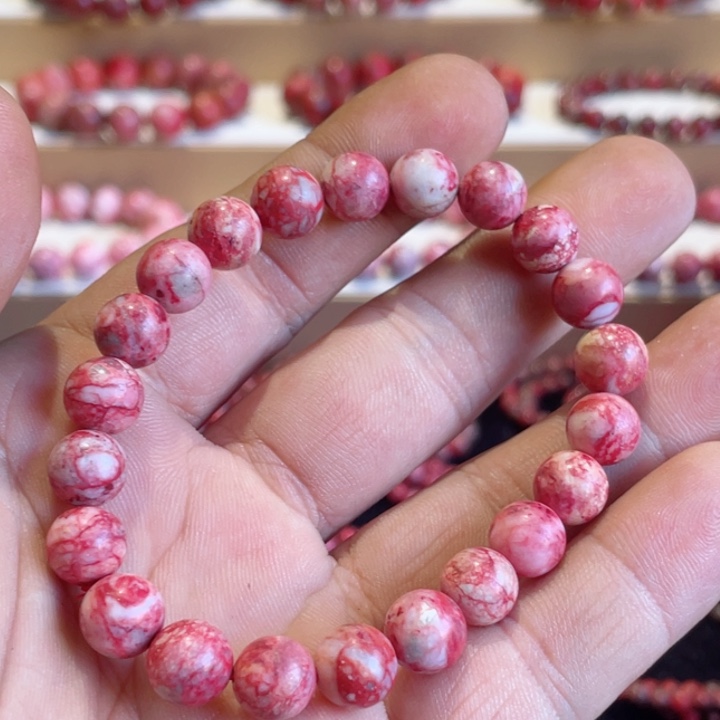 天然辰砂原石首饰