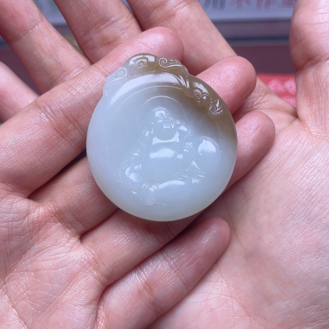 和田玉（糖玉）挂件未镶嵌阿*