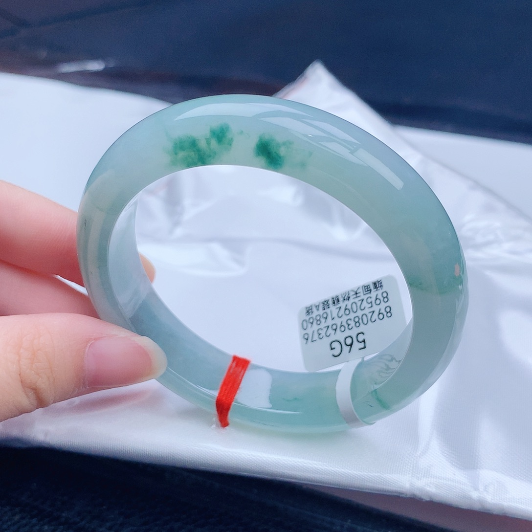 翡翠未镶嵌手镯缅甸天然翡翠A货手镯